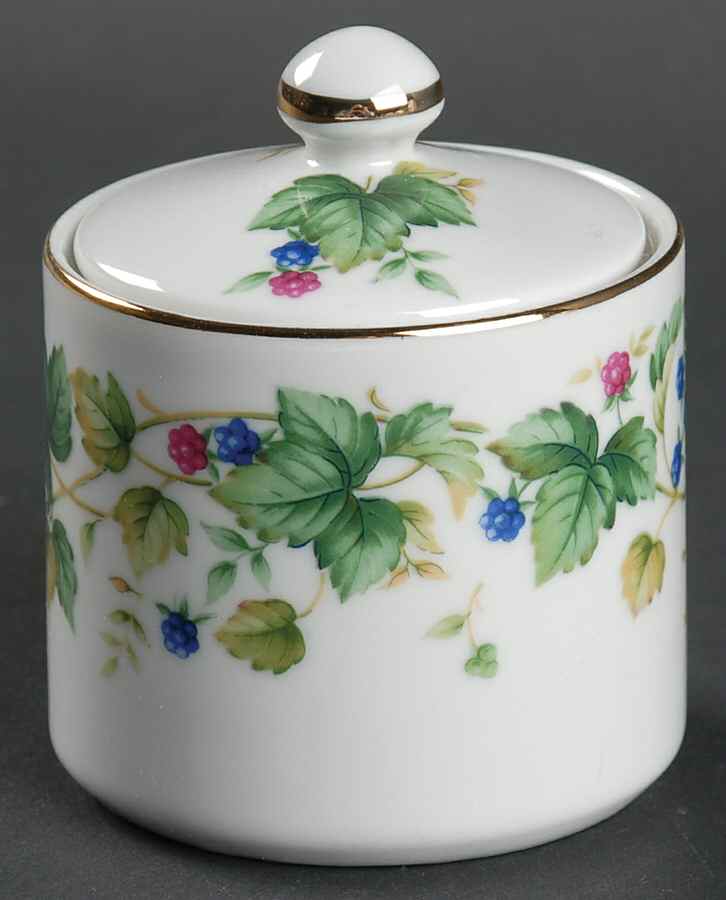Vineyard Mini Sugar Bowl & Lid by Sadek-1
