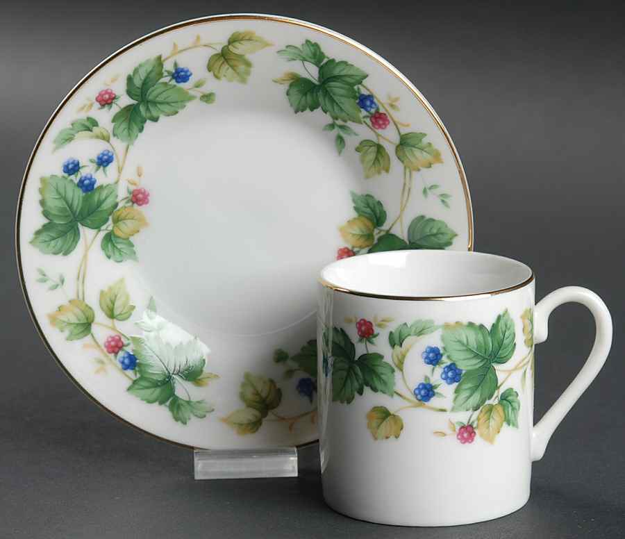 Vineyard Flat Demitasse Cup & Saucer Set by Sadek-1
