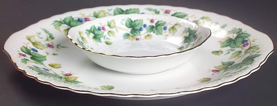 Vineyard (2pc) Party Serving/Chip & Dip-Plate & Bowl by Sadek-1