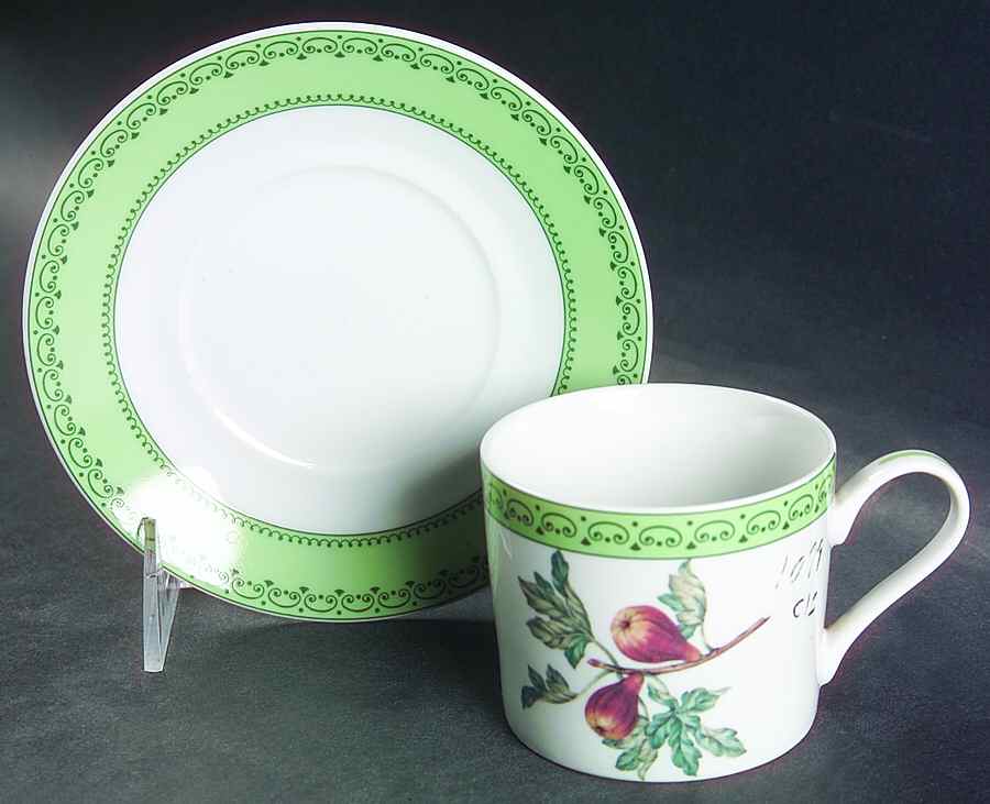 Winterthur Fruit Flat Cup & Saucer Set by Sadek-1