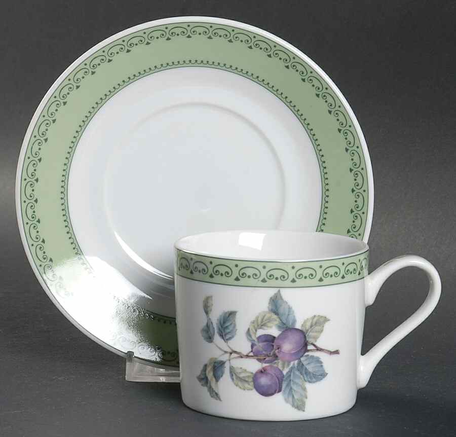 Winterthur Fruit Flat Cup & Saucer Set by Sadek-1
