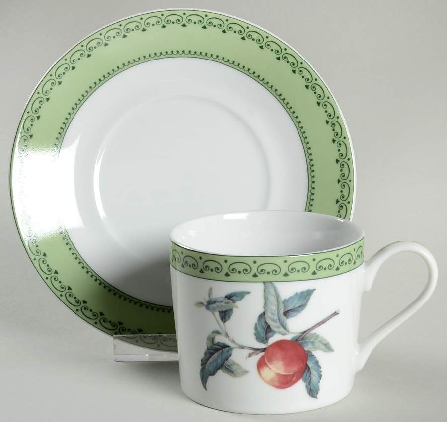 Winterthur Fruit Flat Cup & Saucer Set by Sadek-1