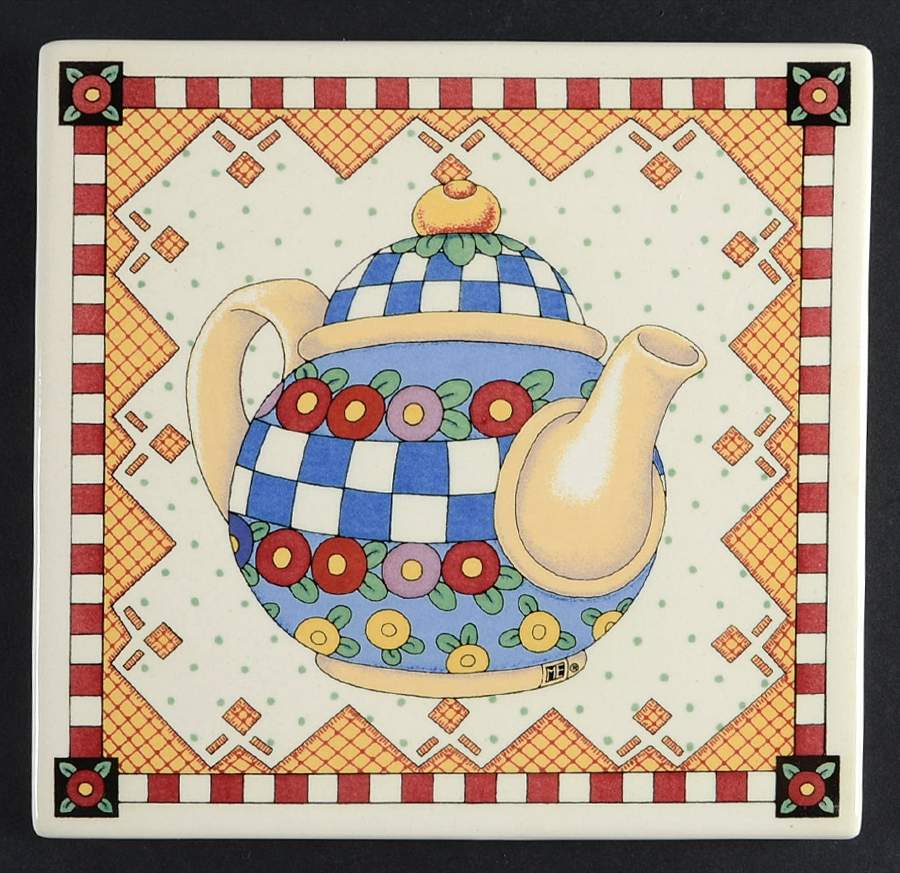 Afternoon Tea Square Trivet by Sakura-1