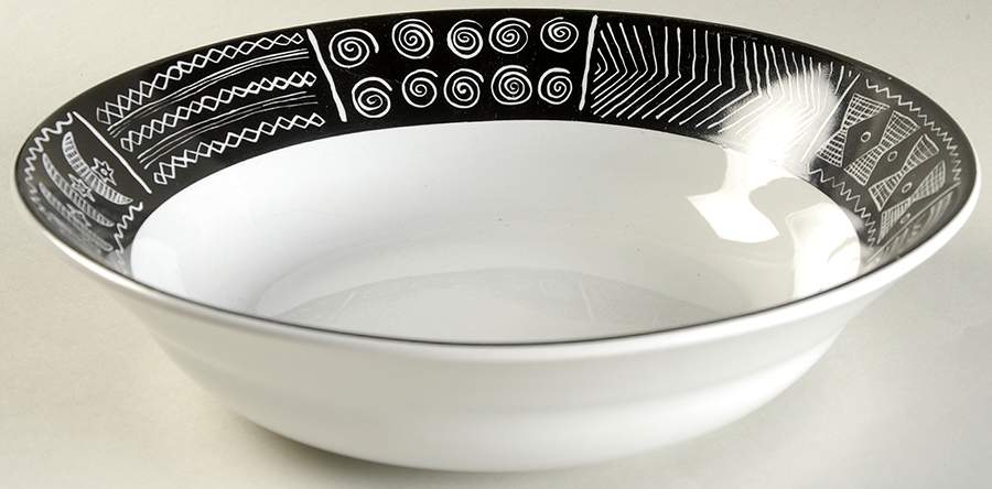 Batik 9" Round Vegetable Bowl by Sakura-1