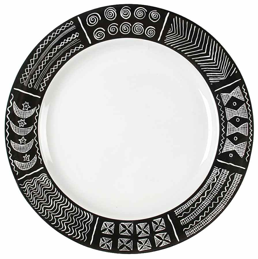 Batik 12" Chop Plate (Round Platter) by Sakura-1