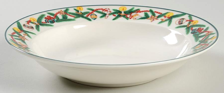 Christmas Cheer Rim Soup Bowl by Sakura-1