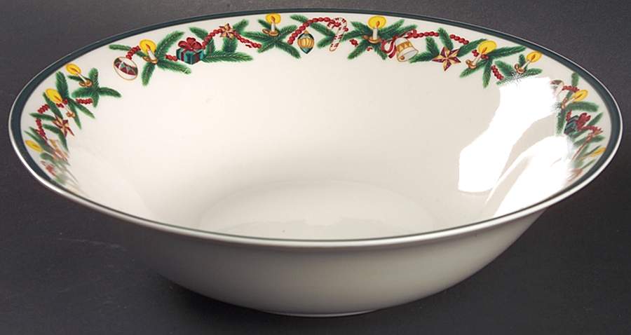Christmas Cheer 9" Round Vegetable Bowl by Sakura-1