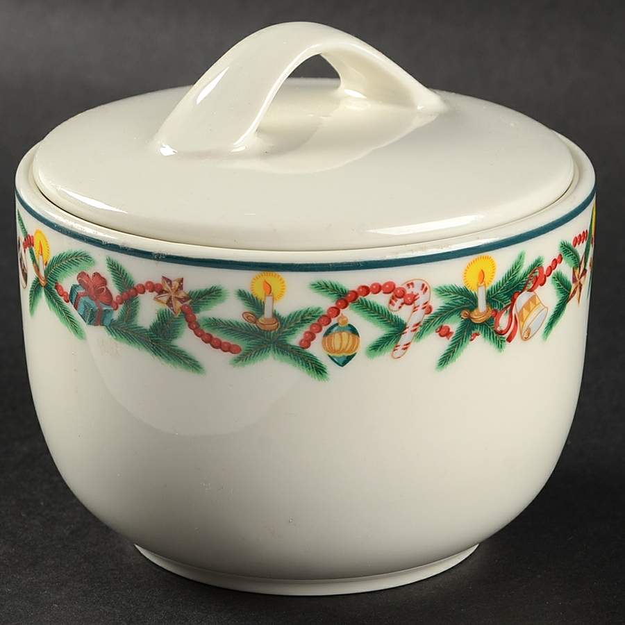 Christmas Cheer Sugar Bowl & Lid by Sakura-1