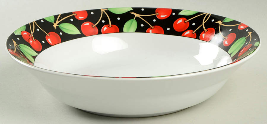 Cherries (No Verge) Coupe Soup Bowl by Sakura-1