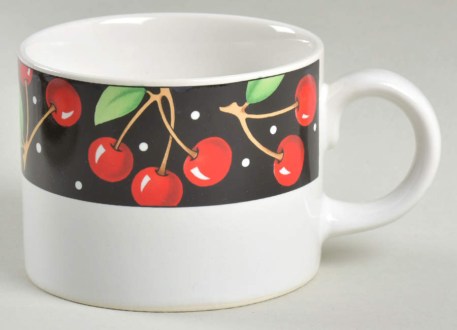 Cherries (No Verge) Flat Cup by Sakura-1