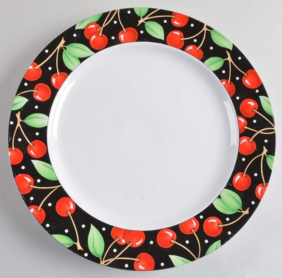 Cherries (No Verge) 12" Chop Plate (Round Platter) by Sakura-1