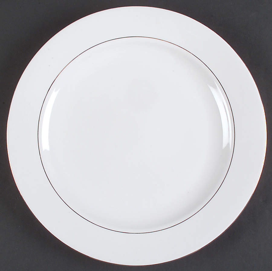 Classic Gold (White) 12" Chop Plate (Round Platter) by Sakura-1