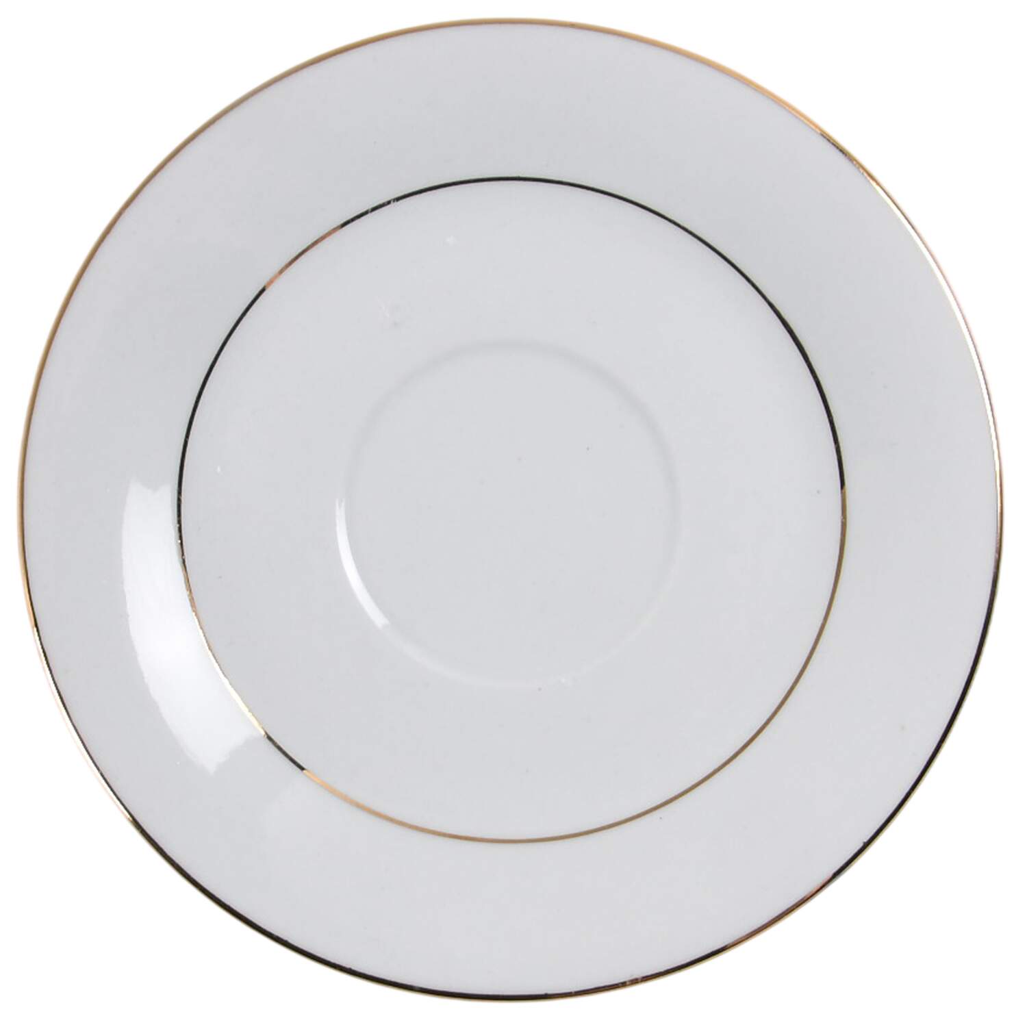Classic Gold (White) Saucer by Sakura-1