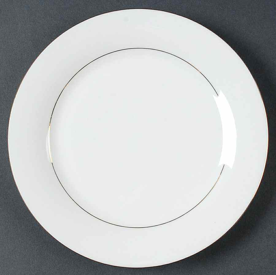 Classic Gold (White) Salad Plate by Sakura-1