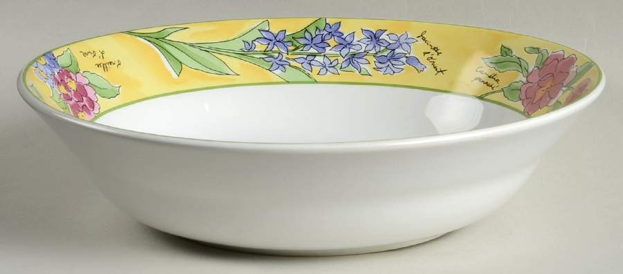 Creme Brulee 9" Round Vegetable Bowl by Sakura-1
