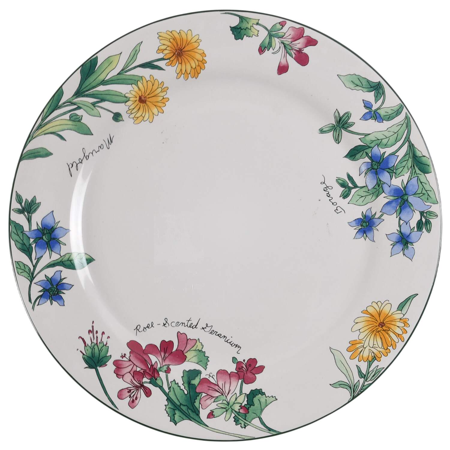 Geranium Dinner Plate by Sakura-1