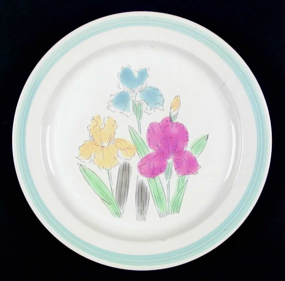 Iris Dinner Plate by Sakura-1