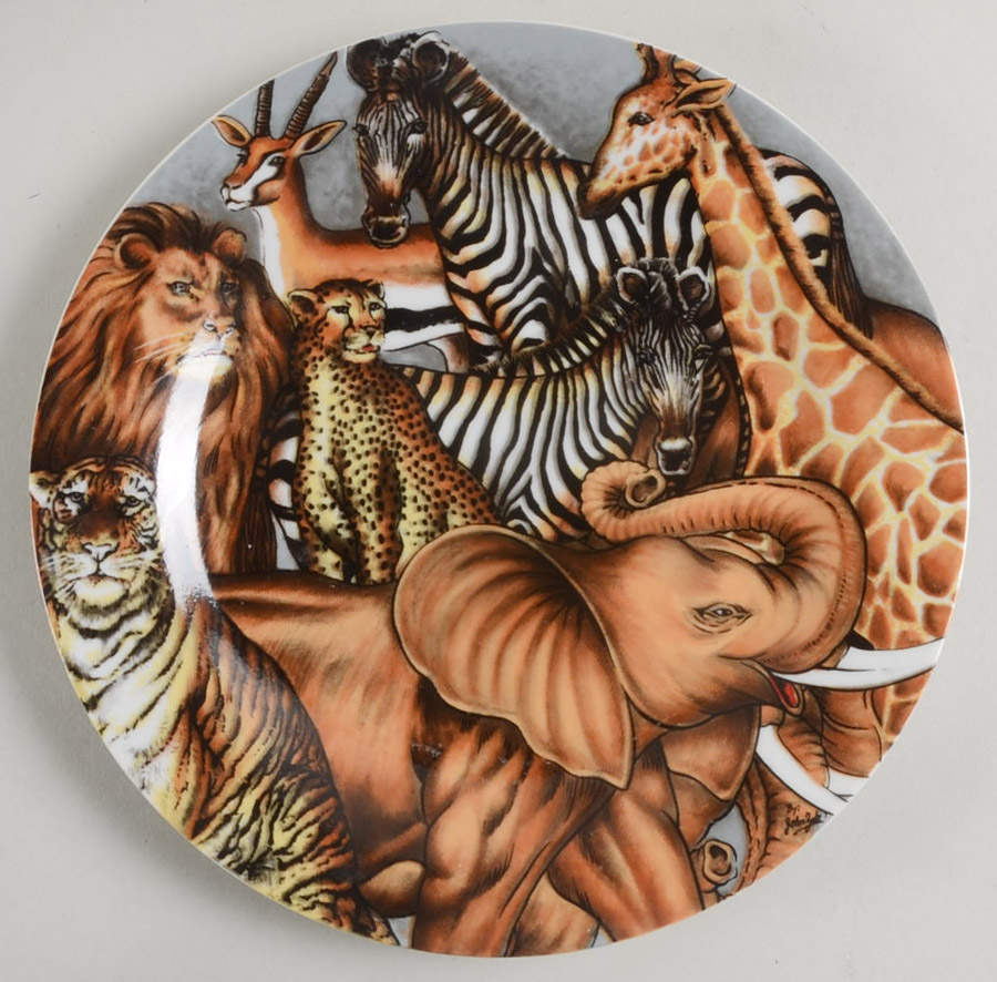 La Menagerie Salad Plate by Sakura-1