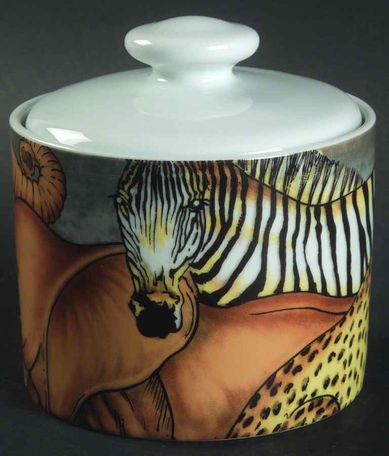 La Menagerie Sugar Bowl & Lid by Sakura-1