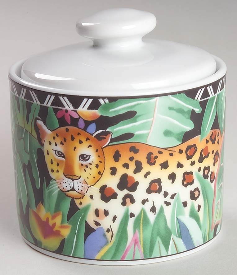 Magic Jungle Sugar Bowl & Lid by Sakura-1