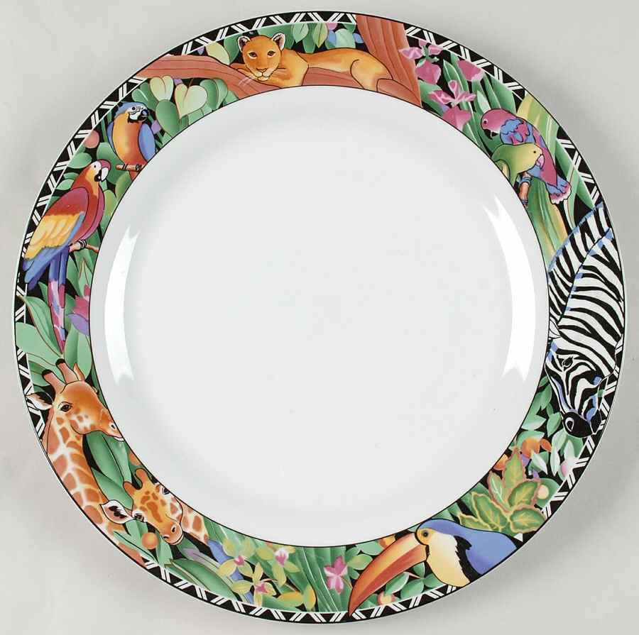 Magic Jungle 12" Chop Plate (Round Platter) by Sakura-1