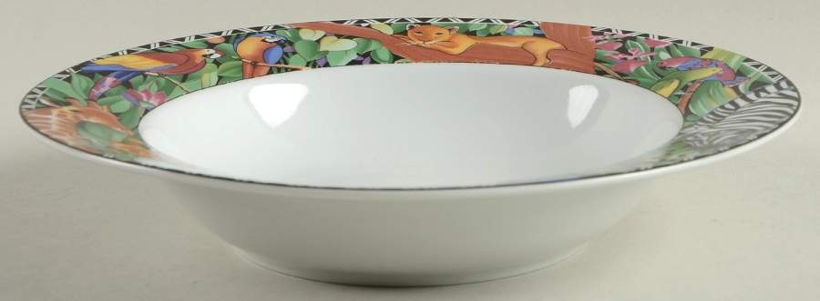 Magic Jungle Rim Soup Bowl by Sakura-1