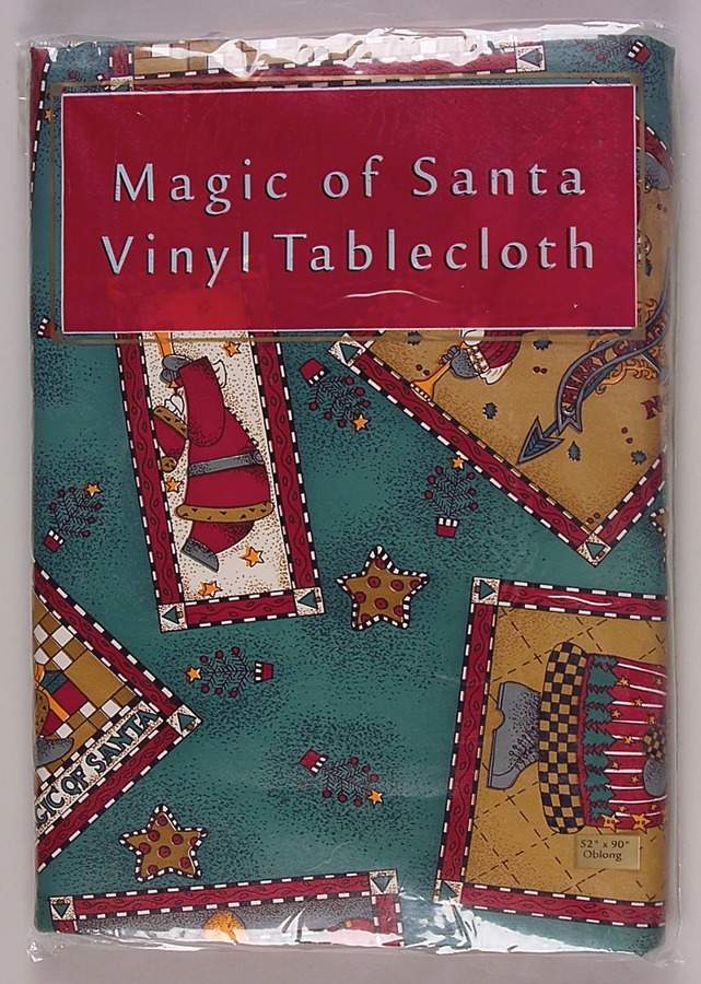 Magic of Santa 52" x 90" Oblong Vinyl Tablecloth by Sakura-1