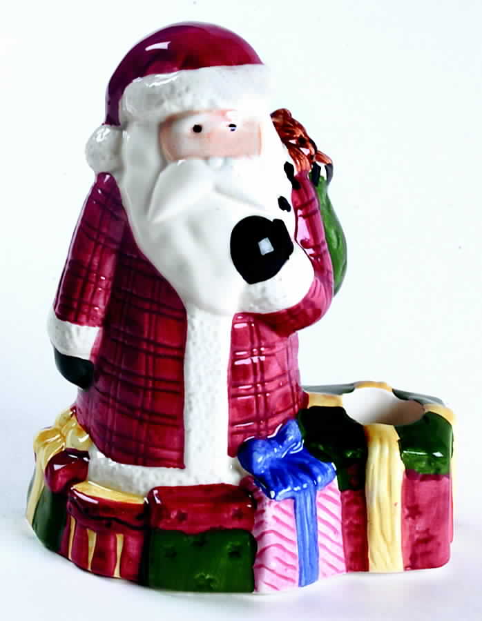 Magic of Santa Figural Candlestick by Sakura-1