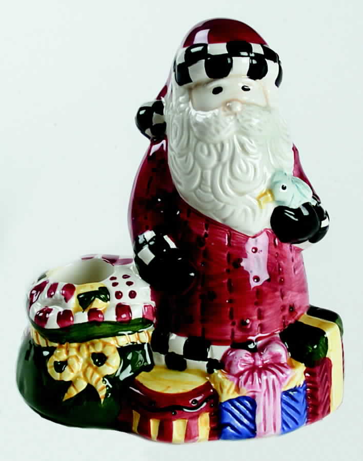 Magic of Santa Figural Candlestick by Sakura-1