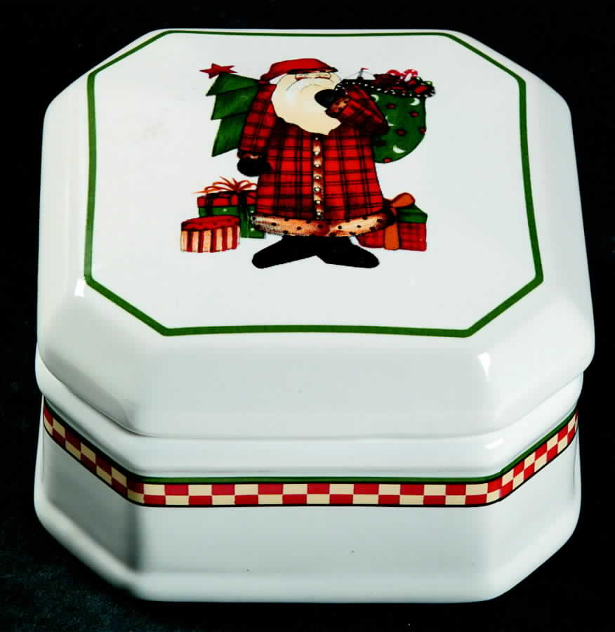 Magic of Santa Square Box & Lid by Sakura-1