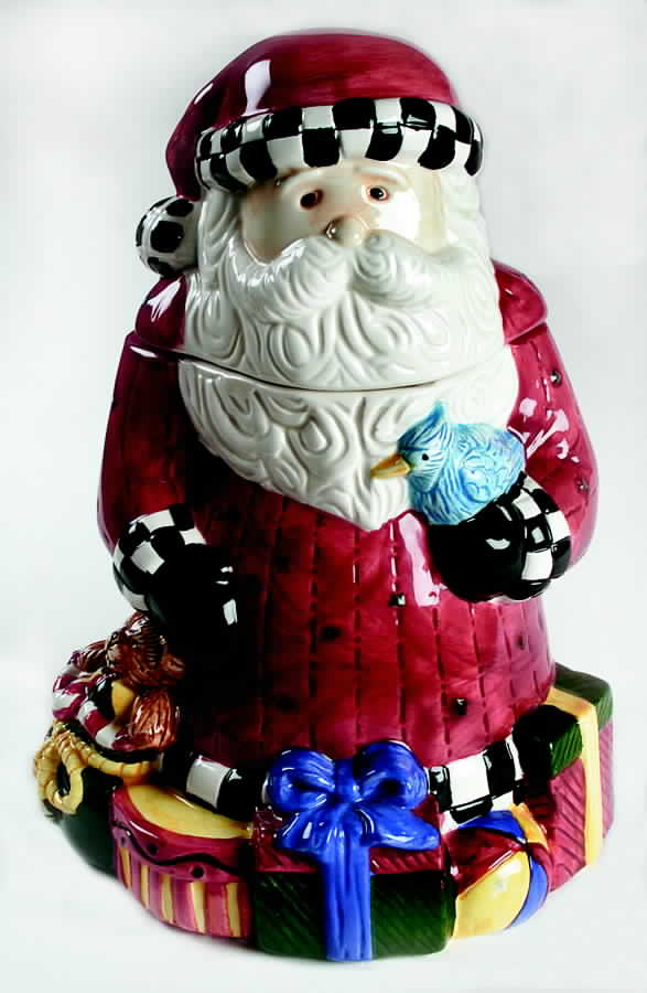 Magic of Santa Figural Cookie Jar & Lid by Sakura-1