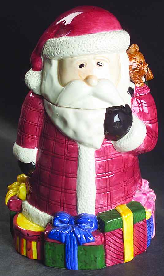 Magic of Santa Figural Cookie Jar & Lid by Sakura-1