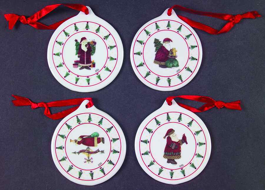 Magic of Santa Ornamen - Set of 4 Motifs by Sakura-1