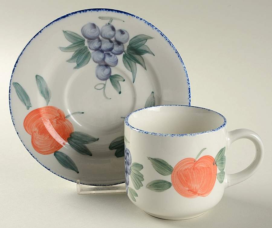 Orchard Valley Flat Cup & Saucer Set by Sakura-1