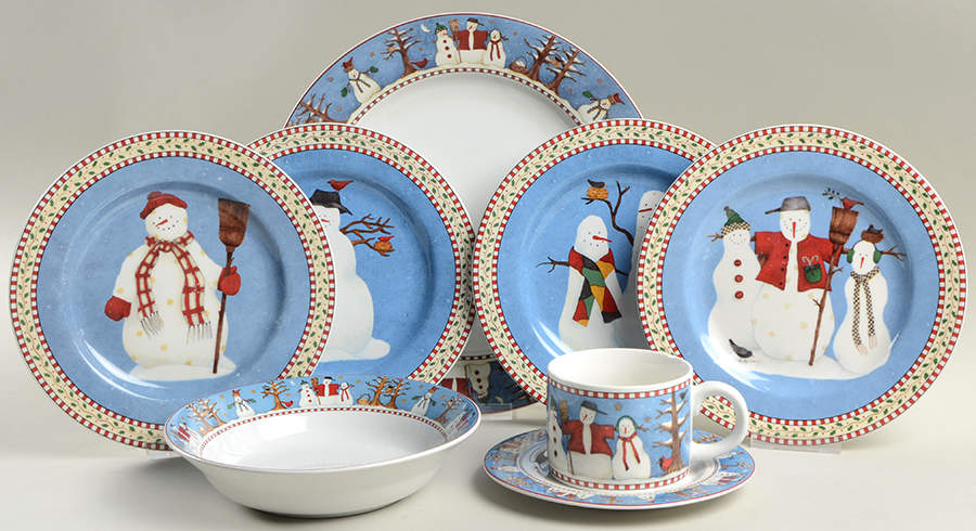Snowman 40 Piece Estate Set by Sakura-1
