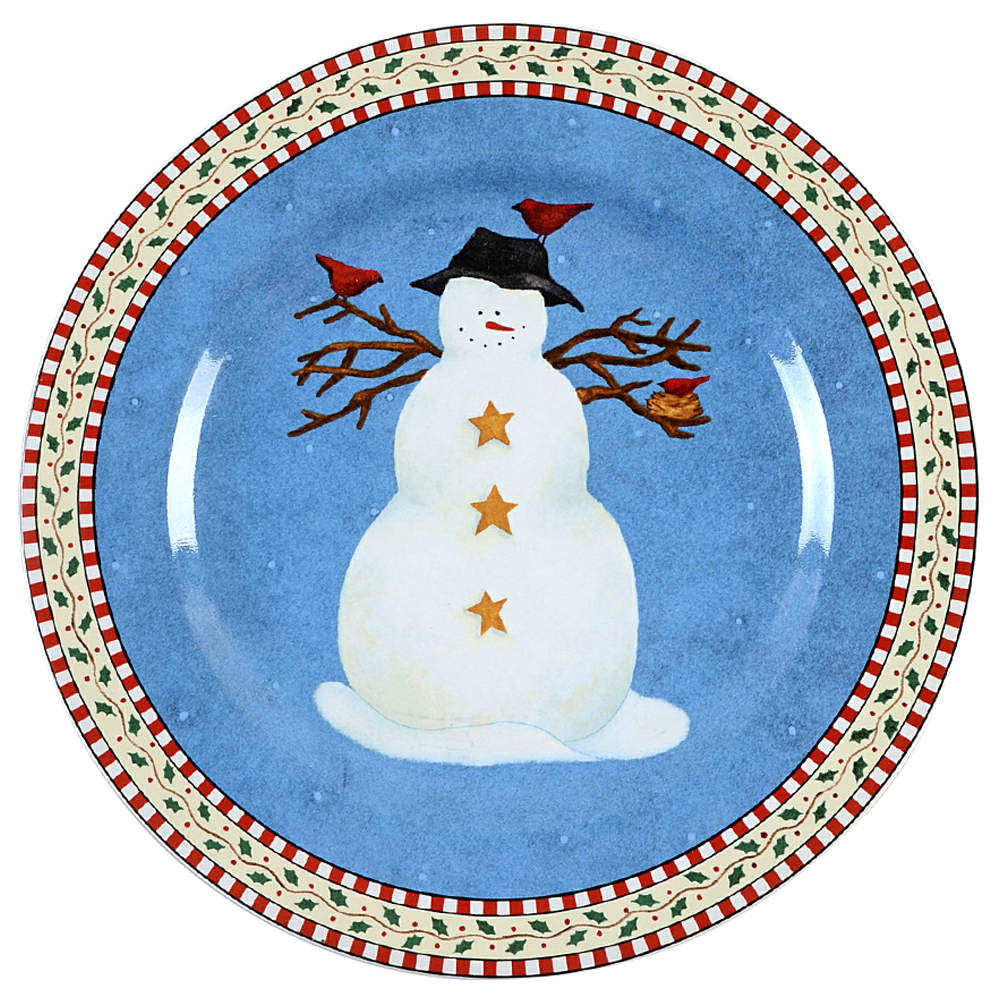 Snowman Salad Plate by Sakura-1