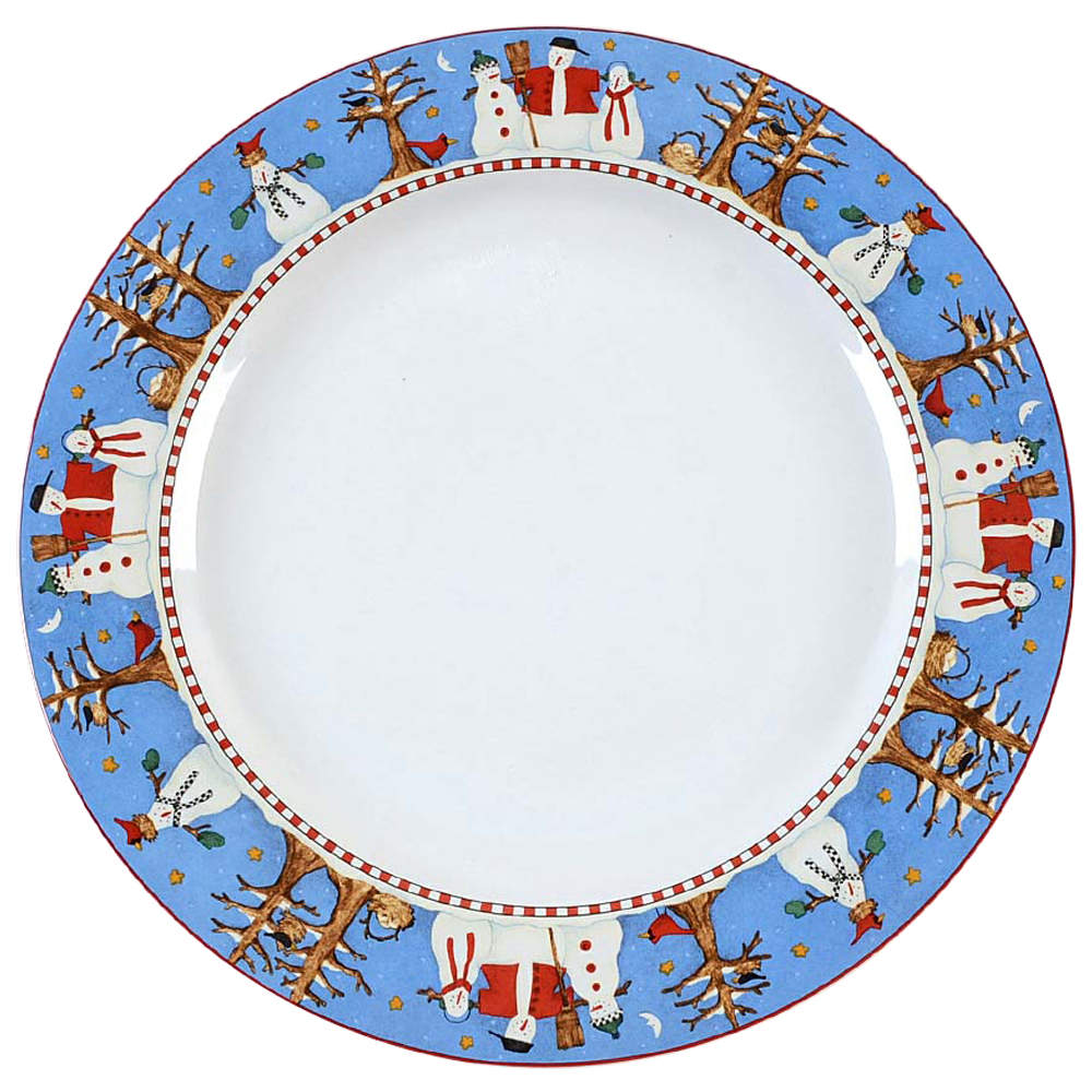 Snowman Dinner Plate by Sakura-1