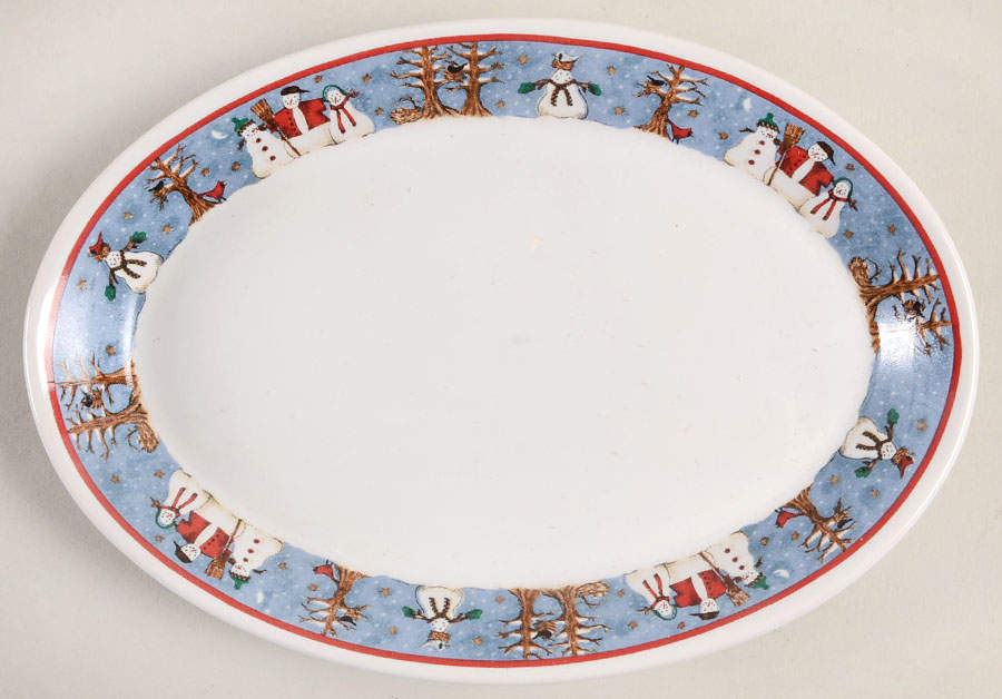 Snowman Relish/Gravy Underplate by Sakura-1