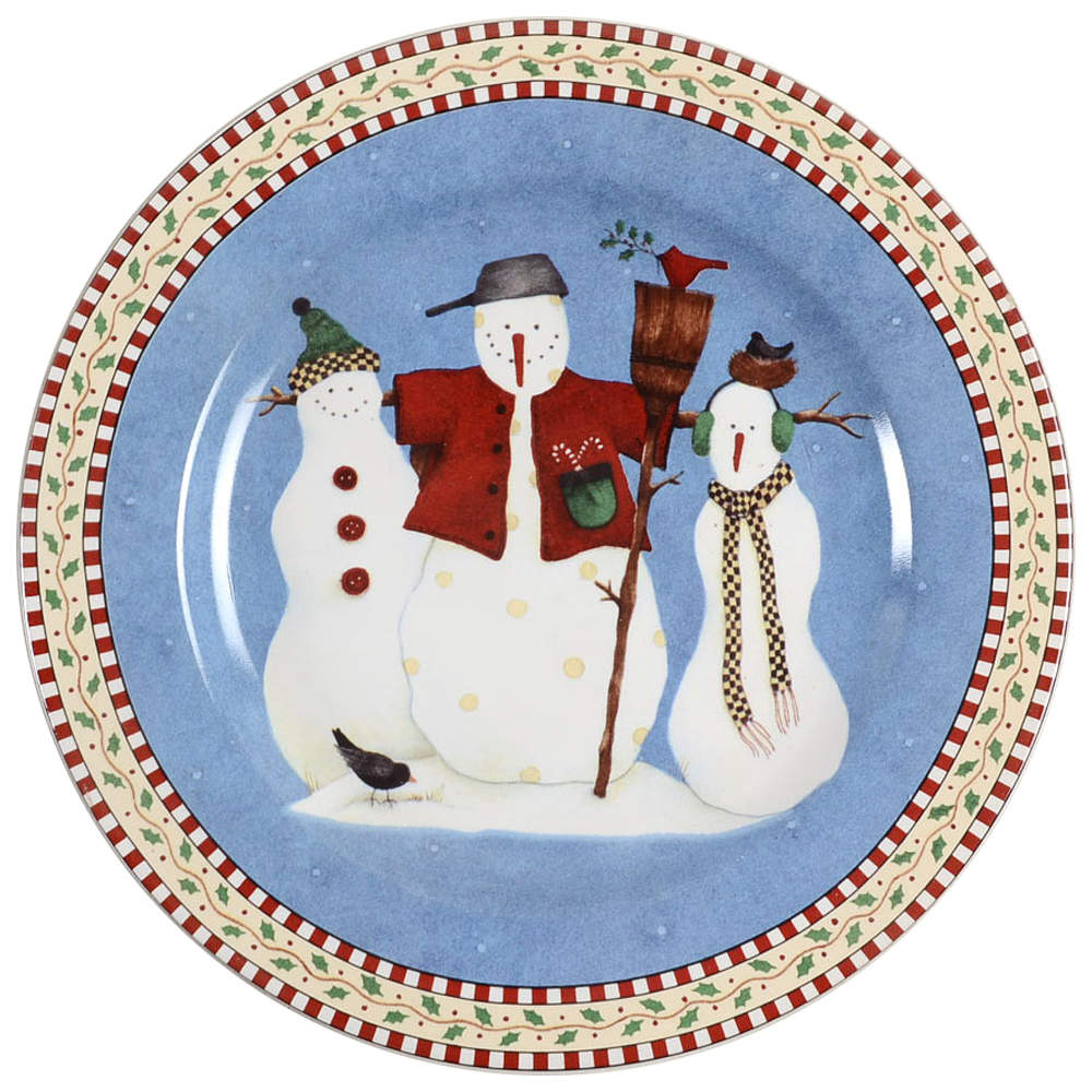 Snowman Salad Plate by Sakura-1