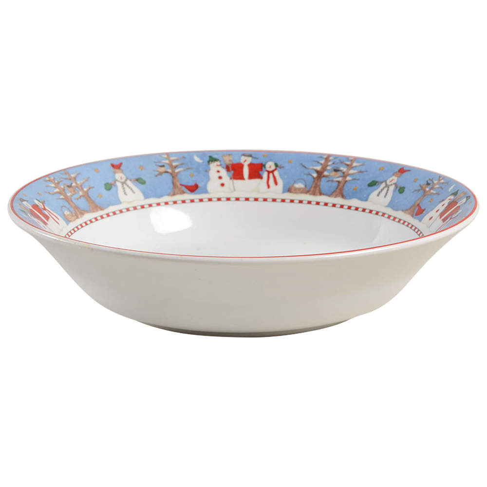 Snowman Coupe Soup Bowl by Sakura-1