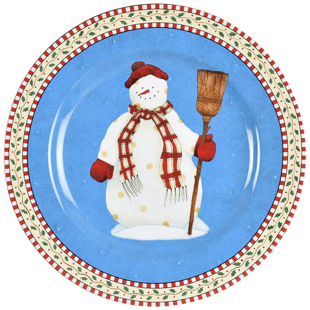 Snowman Salad Plate by Sakura-1