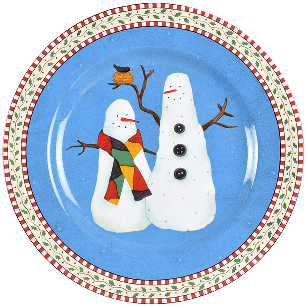 Snowman Salad Plate by Sakura-1