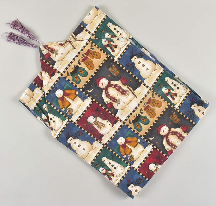 Snowman Table Runner-Cloth 12" X 70" by Sakura-1