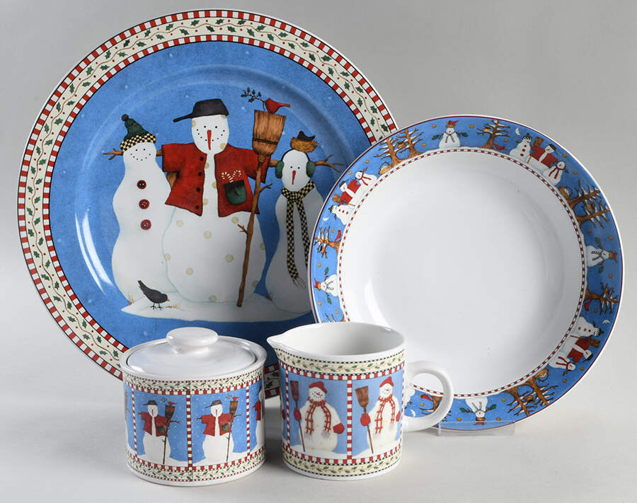 Snowman 5 Piece Hostess Set by Sakura-1