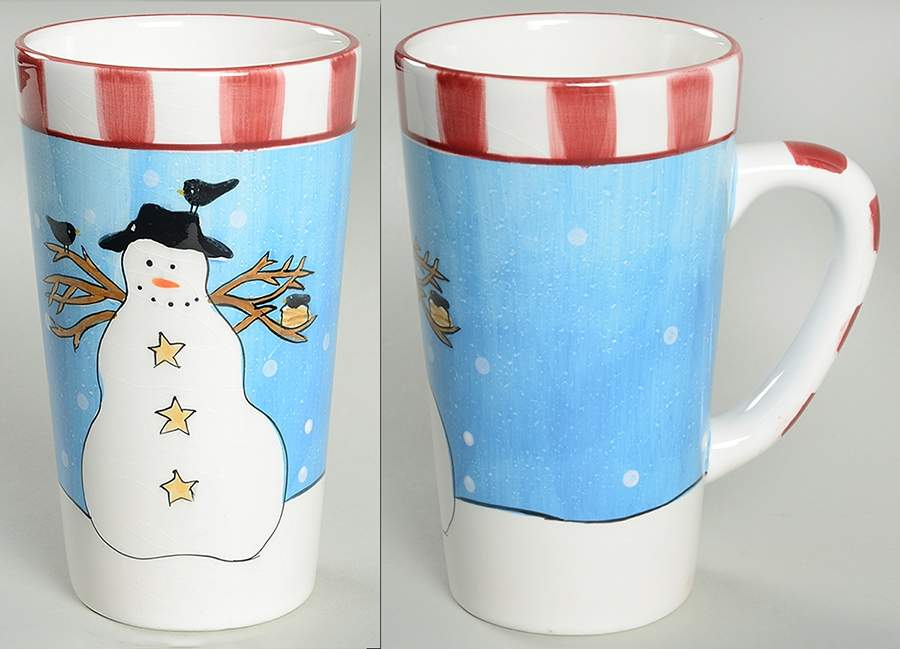 Snowman Latte Mug by Sakura-1