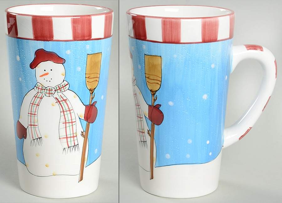 Snowman Latte Mug by Sakura-1