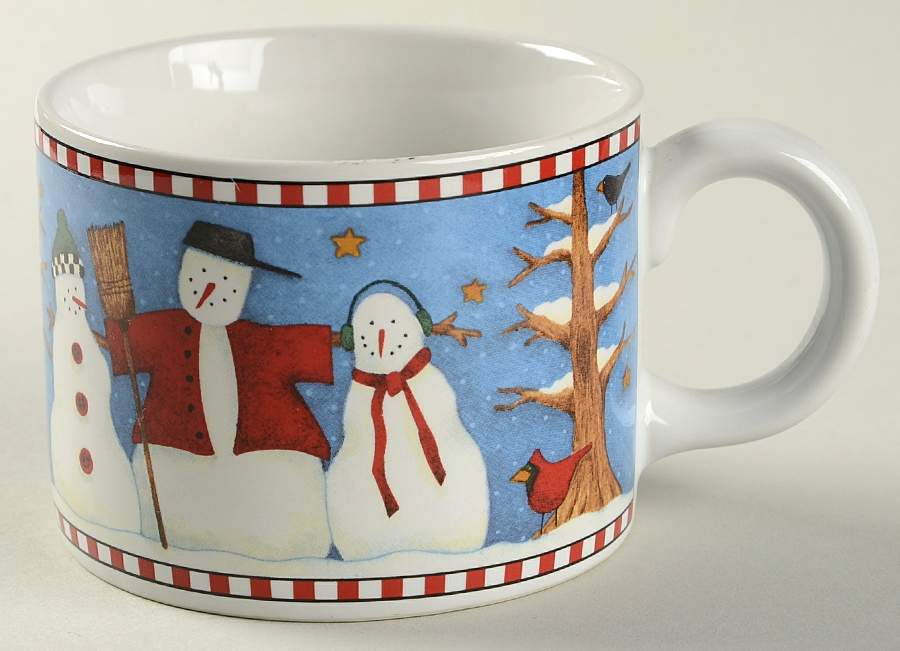 Snowman Flat Cup by Sakura-1