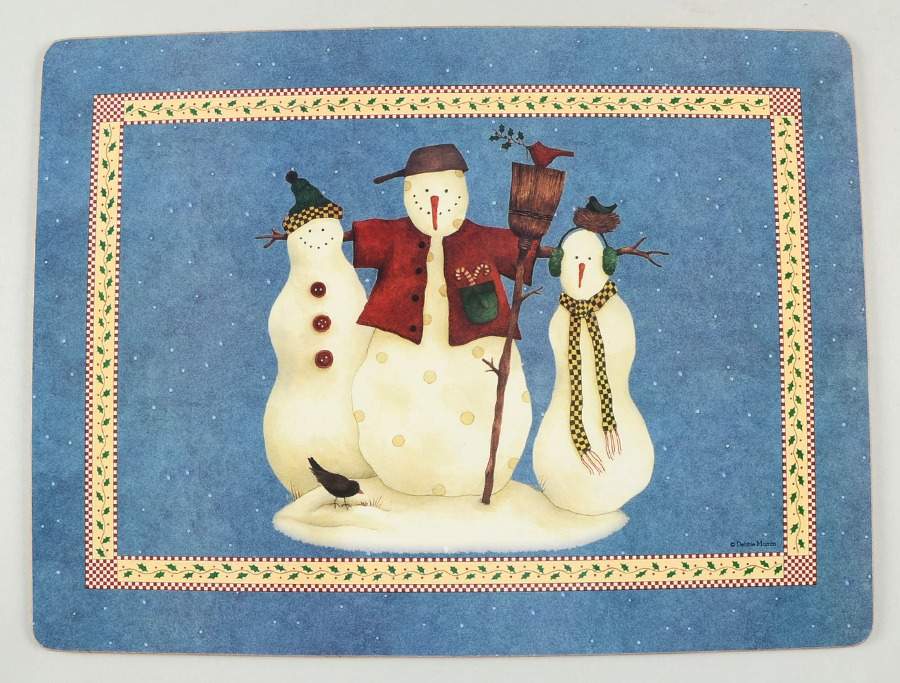 Snowman Corkboard Placemat by Sakura-1