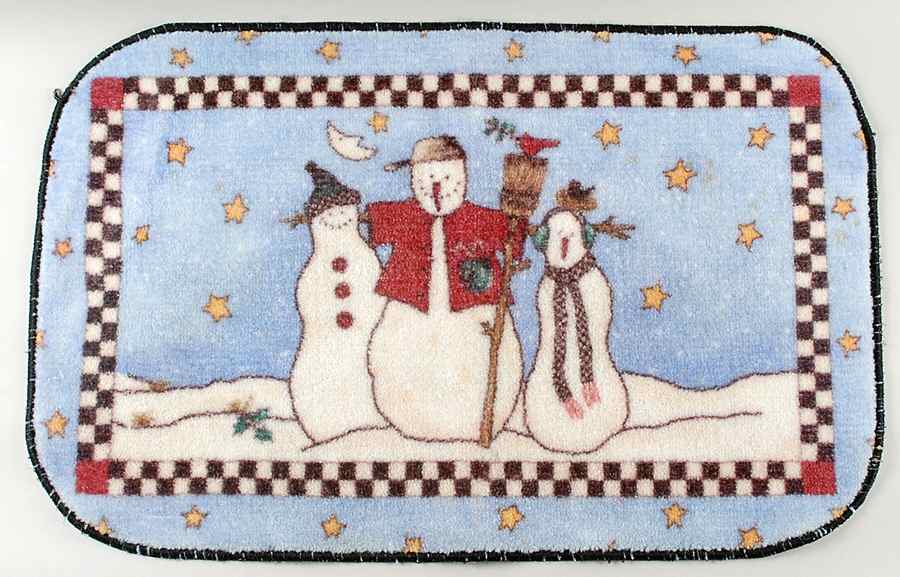Snowman Bath Rug by Sakura-1