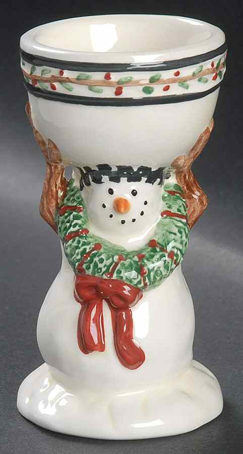 Snowman Figural Egg Cup by Sakura-1